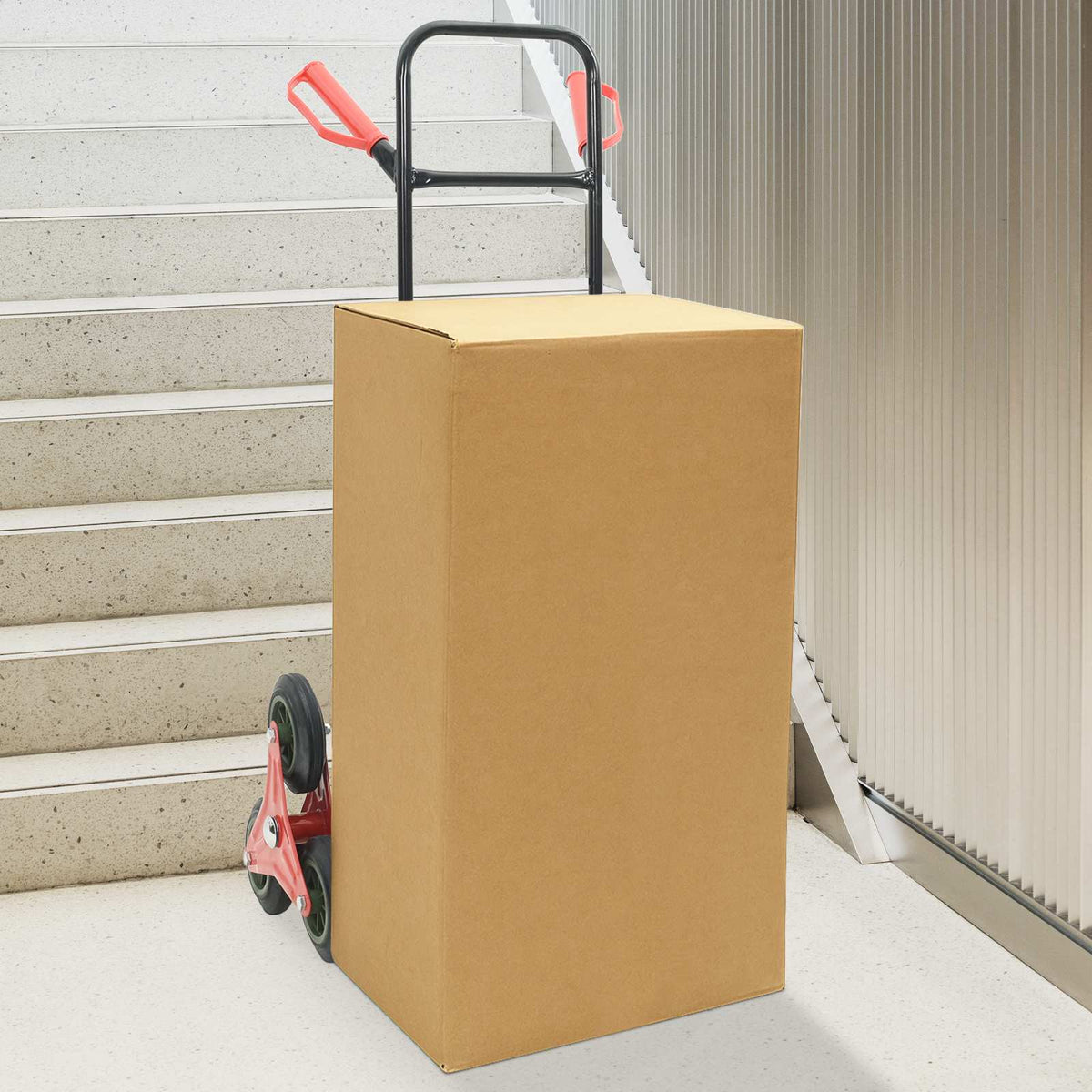 Håndvogn Sort og rød 64,5 x 49,5 x 114 cm Stål
