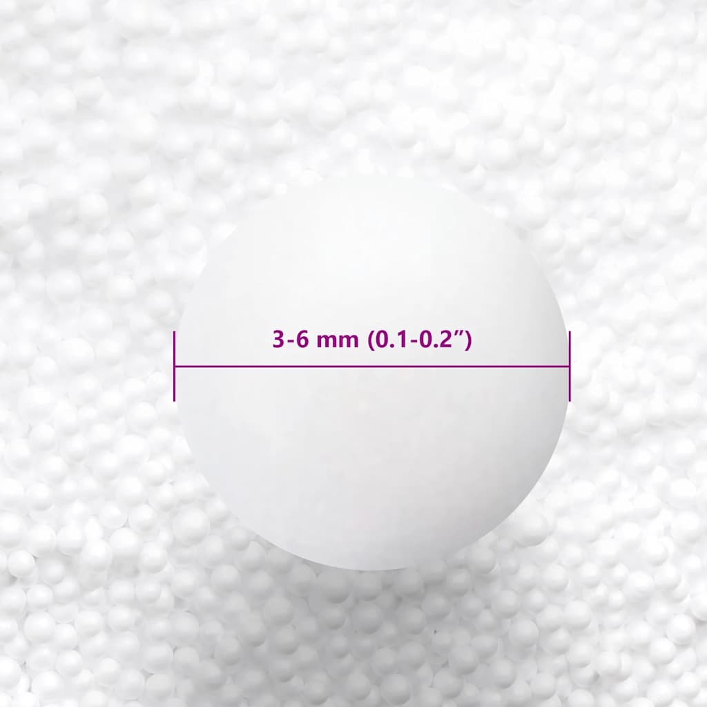 sækkestolsfyld EPS 200 L hvid 10 kg/m³
