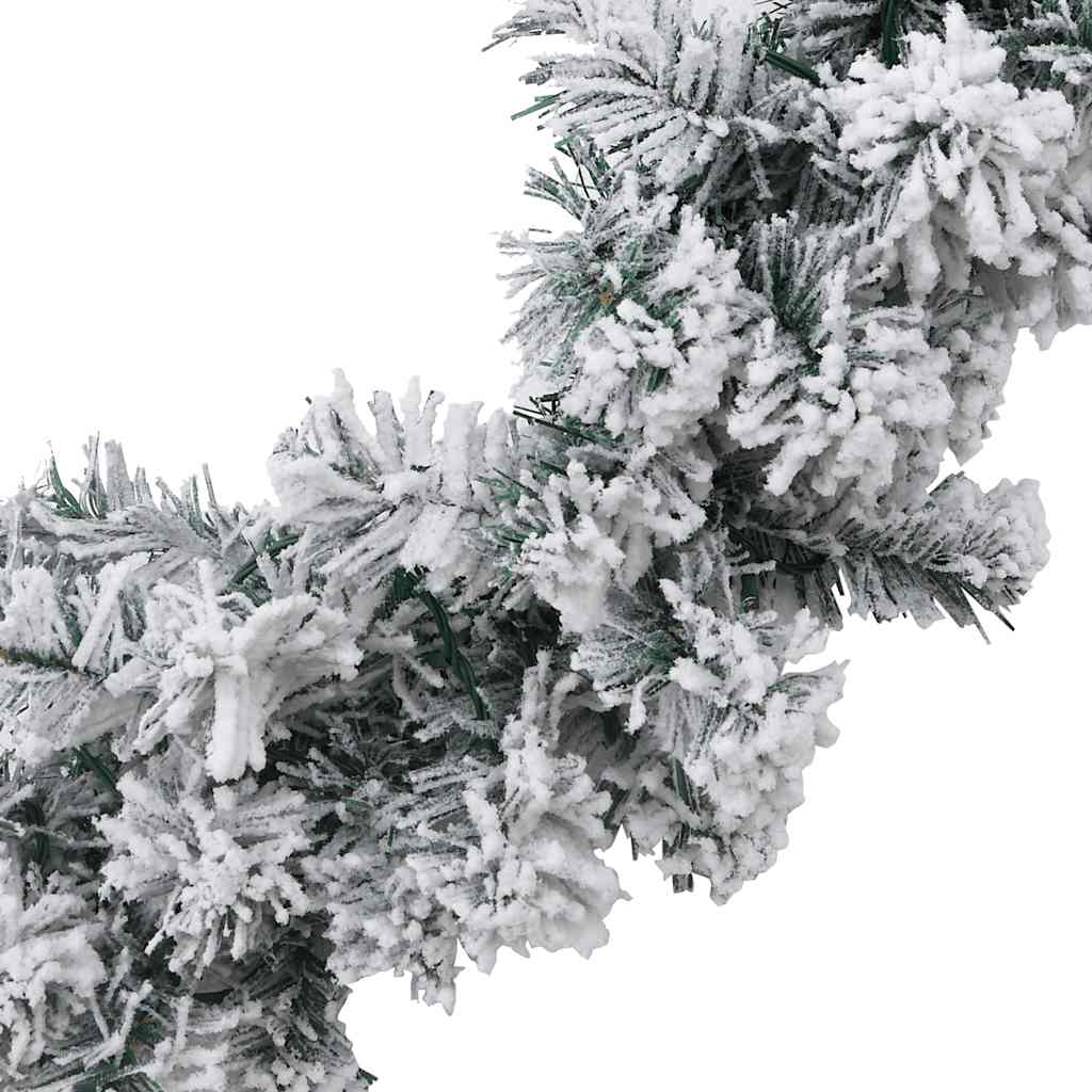 juleguirlande med LED-lys 10 m PVC grøn