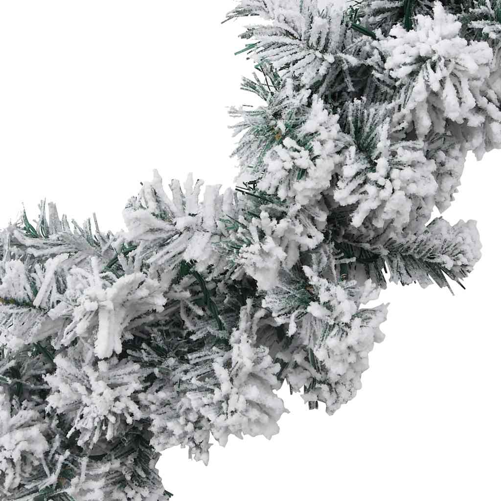 juleguirlande med LED-lys 20 m PVC grøn