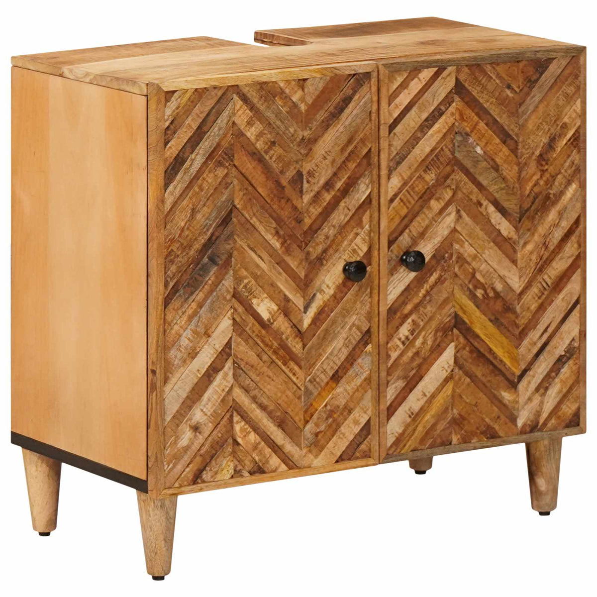 Badeværelsesskabsæt 2 stk. 62 x 33 x 58 cm Massivt mangotræ
