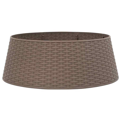 skjuler til juletræsfod Ø65x23 cm plast brun