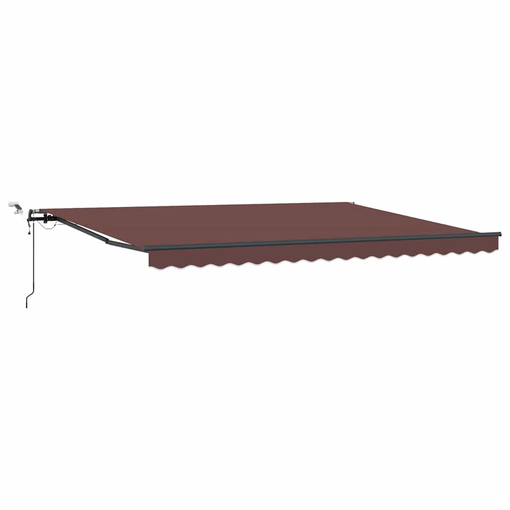 Udtrækkelig markise Bordeaux 450 × 300 cm Polyester