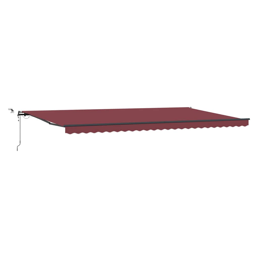 Udtrækkelig markise Bordeaux 600 × 300 cm Polyester