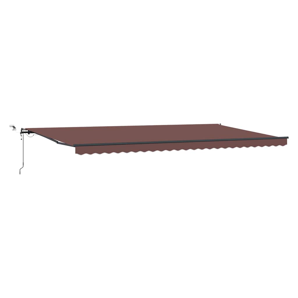 Udtrækkelig markise Brun 600 × 300 cm Polyester