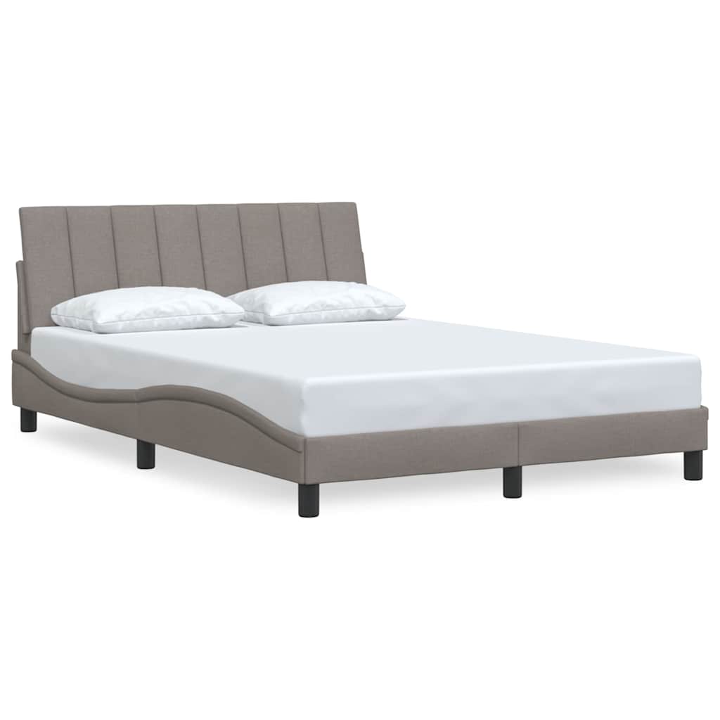 sengeramme uden madras Hanko 140x190 cm stof gråbrun