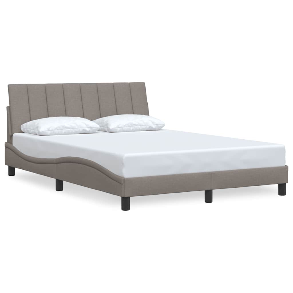 sengeramme uden madras Hanko 140x200 cm stof gråbrun