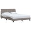 sengeramme uden madras Hanko 140x200 cm stof gråbrun