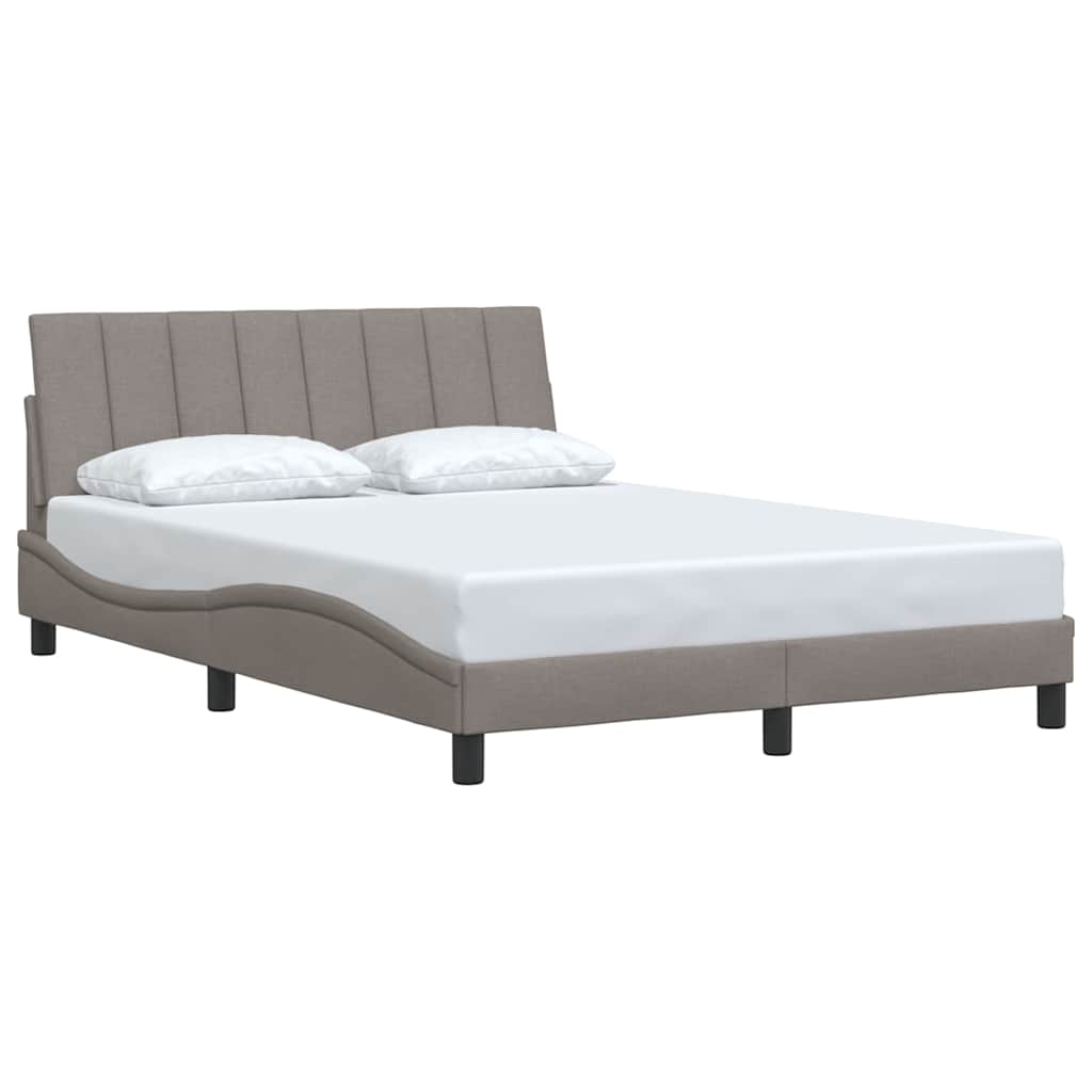 sengeramme uden madras Hanko 140x200 cm stof gråbrun