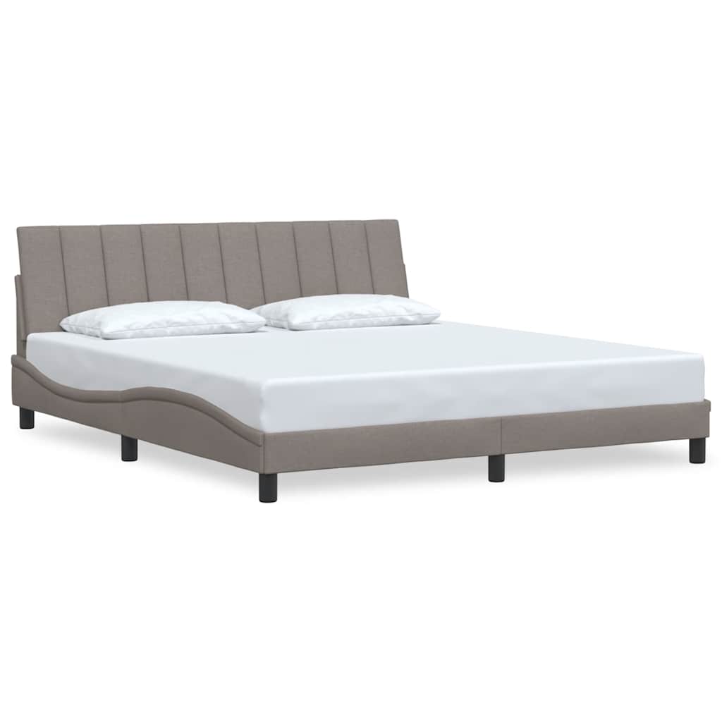 sengeramme uden madras Hanko 180x200 cm stof gråbrun
