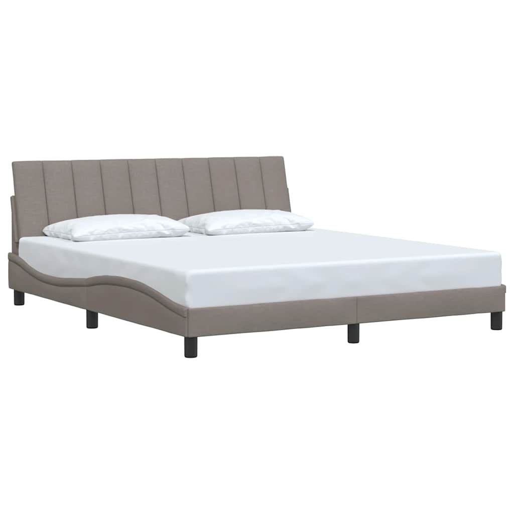 sengeramme uden madras Hanko 180x200 cm stof gråbrun
