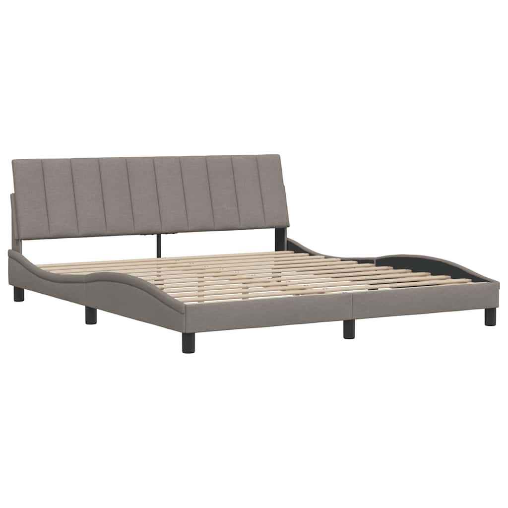 sengeramme uden madras Hanko 180x200 cm stof gråbrun