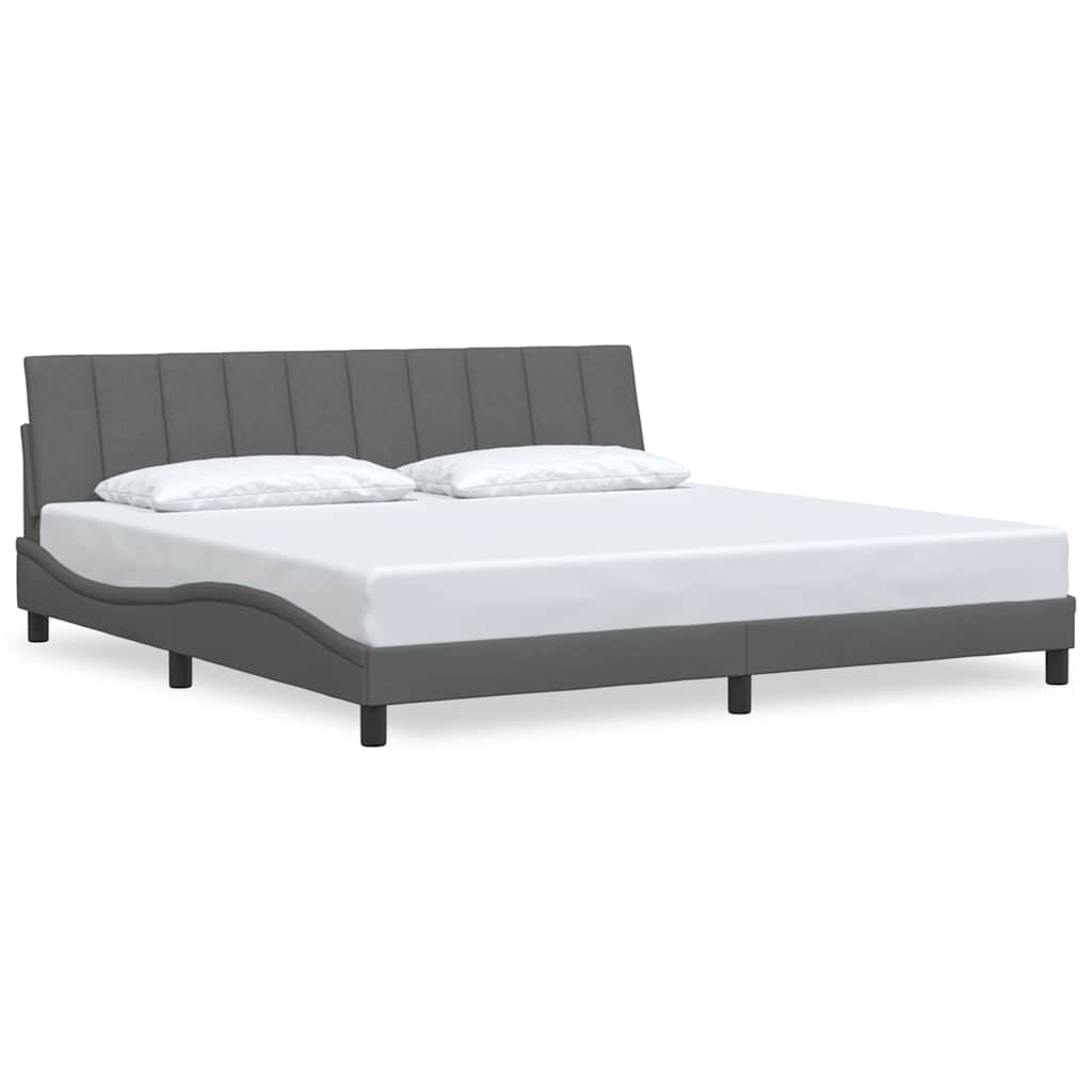 sengeramme uden madras Hanko 200x200 cm stof mørkegrå