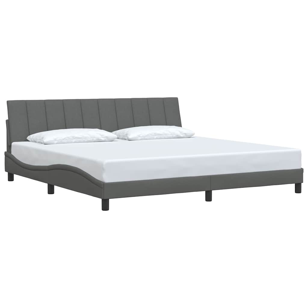 sengeramme uden madras Hanko 200x200 cm stof mørkegrå
