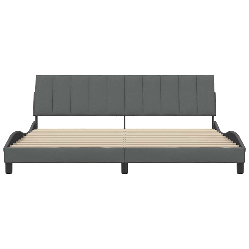 sengeramme uden madras Hanko 200x200 cm stof mørkegrå