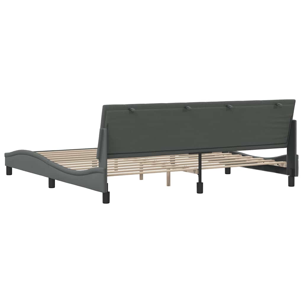 sengeramme uden madras Hanko 200x200 cm stof mørkegrå