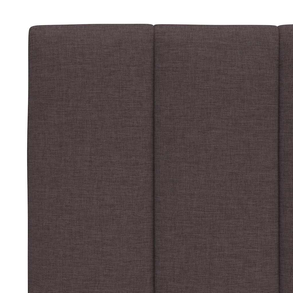 sengeramme uden madras Hanko 200x200 cm stof mørkebrun