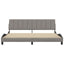 sengeramme uden madras Hanko 200x200 cm stof gråbrun
