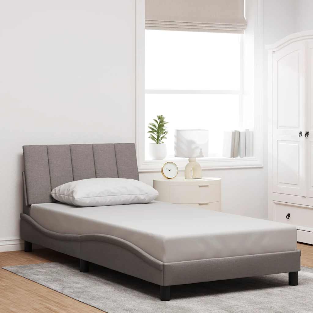 sengeramme uden madras Hanko Taupe 100x200 cm Stof