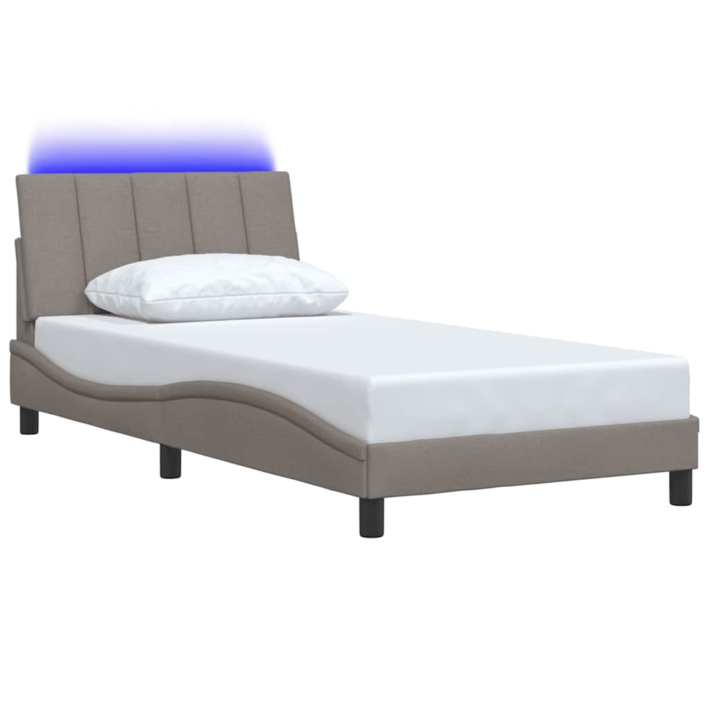 sengeramme uden madras Hanko Taupe 100x200 cm Stof