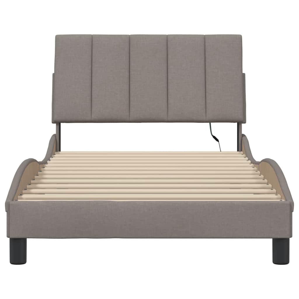 sengeramme uden madras Hanko Taupe 100x200 cm Stof