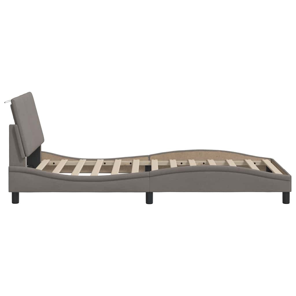 sengeramme uden madras Hanko Taupe 100x200 cm Stof
