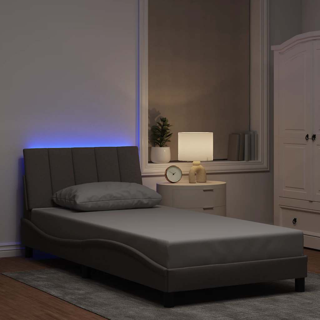 sengeramme uden madras Hanko Taupe 100x200 cm Stof