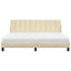 seng med madras Hanko 180x200 cm stof cremefarvet