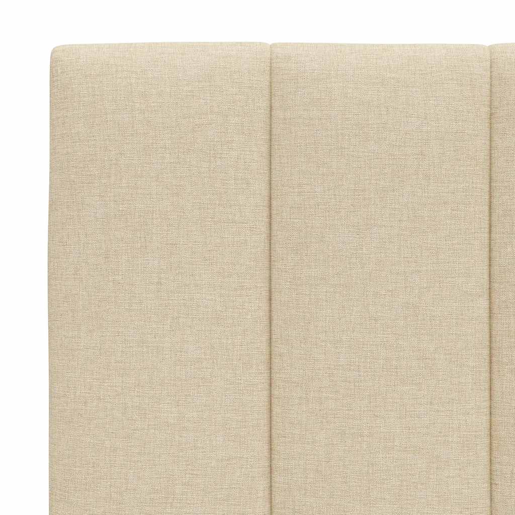 seng med madras Hanko 180x200 cm stof cremefarvet