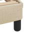 Sengeramme uden madras Creme 100x200 cm Stof
