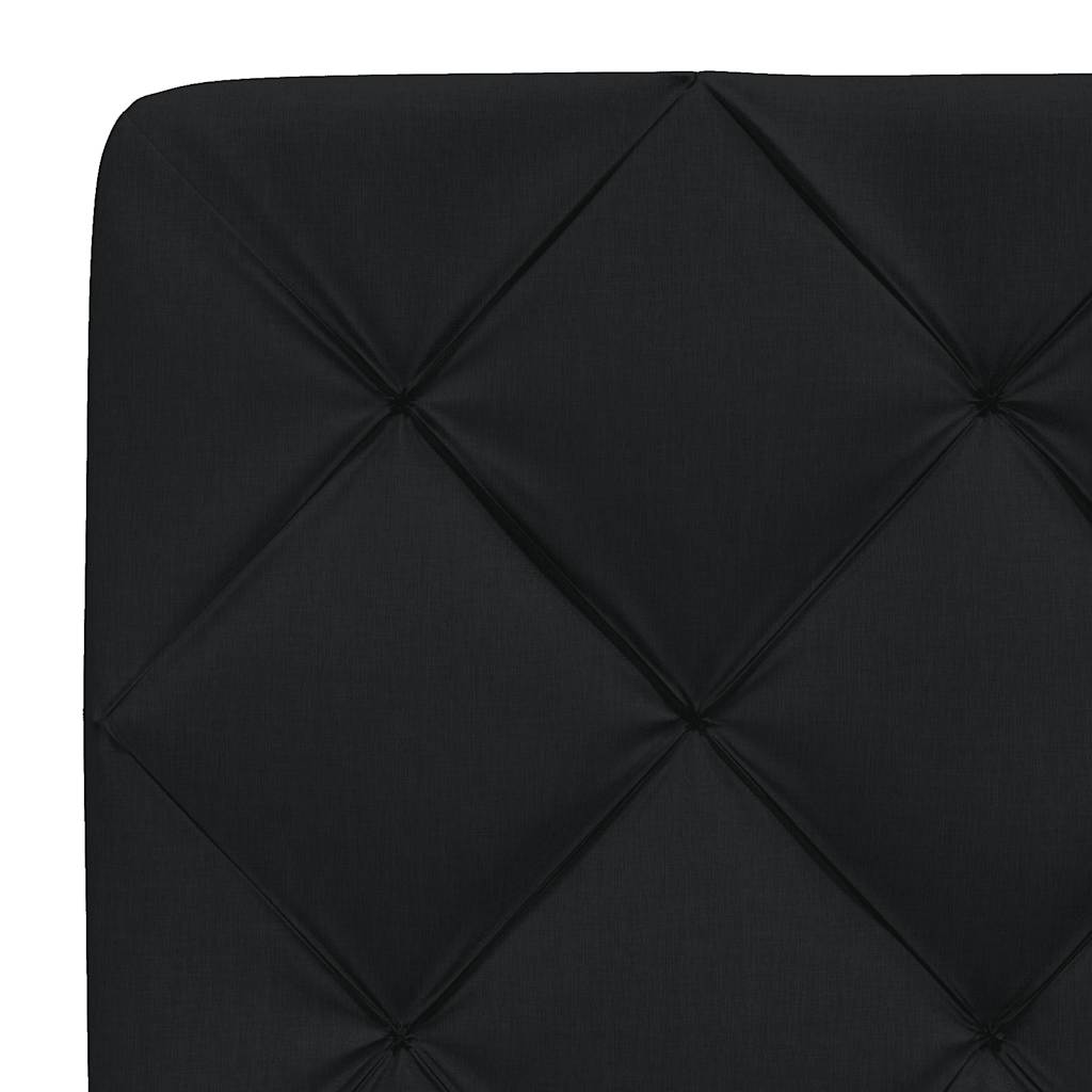 sengeramme uden madras 140x190 cm stof sort