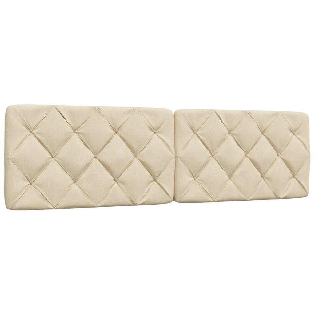 sengeramme uden madras 180x200 cm stof cremefarvet