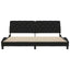 sengeramme uden madras 200x200 cm stof sort