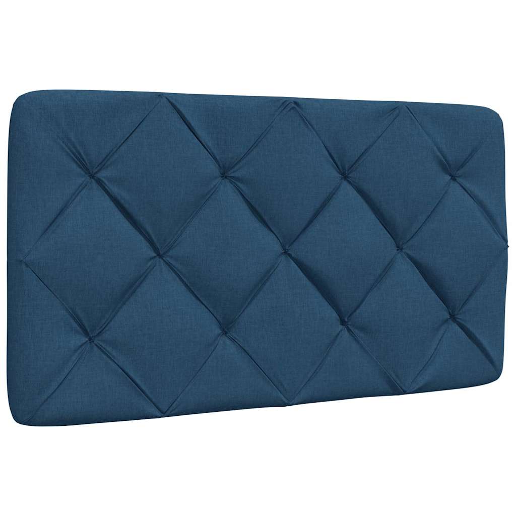seng med madras 90x190 cm stof blå
