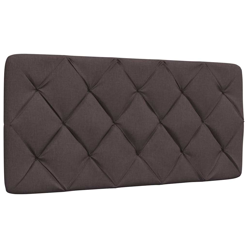seng med madras 100x200 cm stof mørkebrun