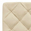 seng med madras 200x200 cm stof cremefarvet