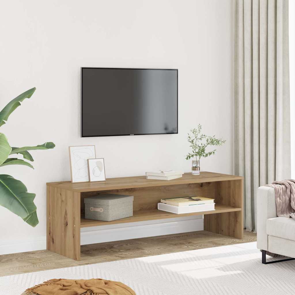 tv-bord 120x40x40 cm konstrueret træ gammelt trælook