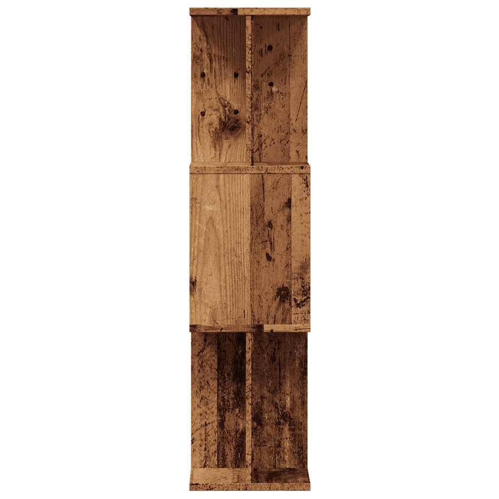 bogskab 80x24x96 cm konstrueret træ antikt træ