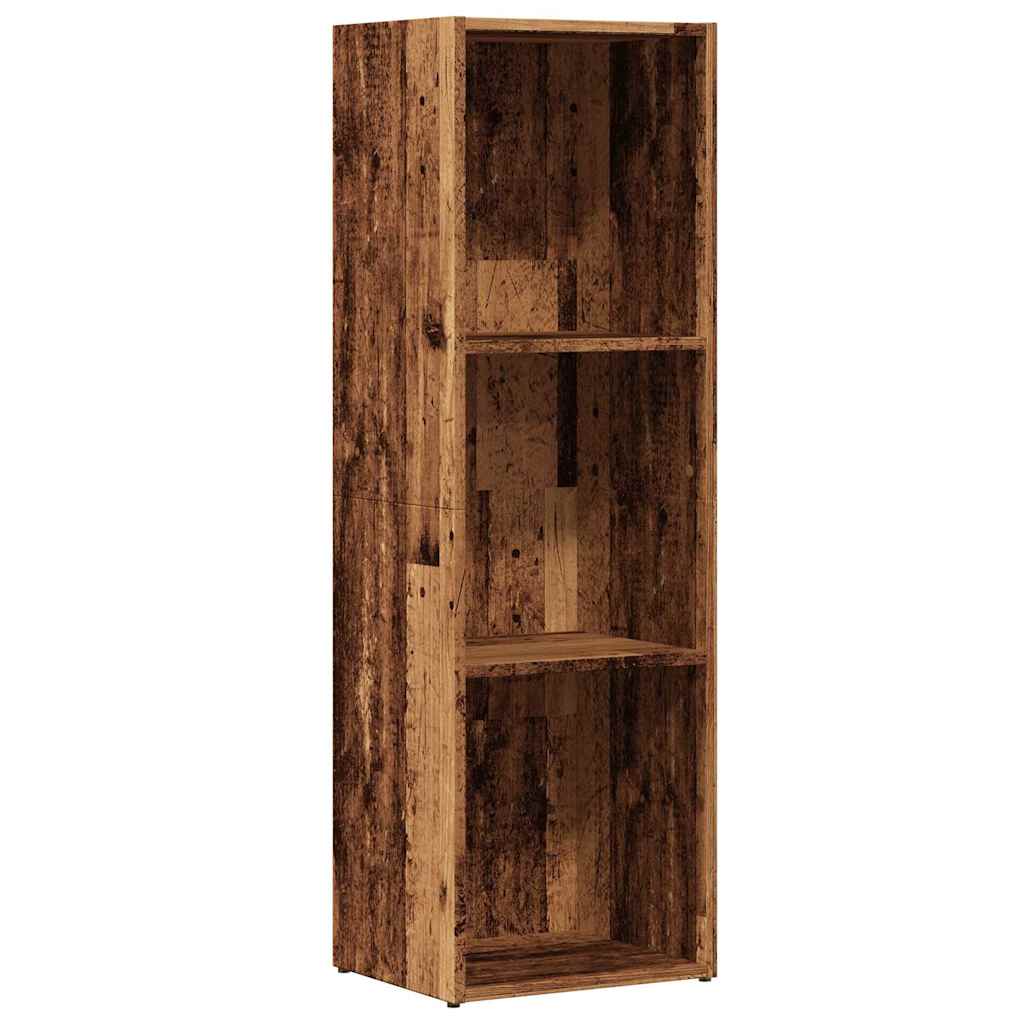 Bogskab gammelt træ 36x30x114 cm konstruktionstræ
