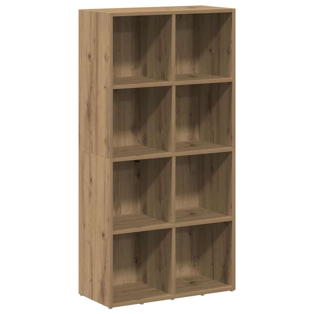 bogskab 66x30x130 cm konstrueret træ kunsteg