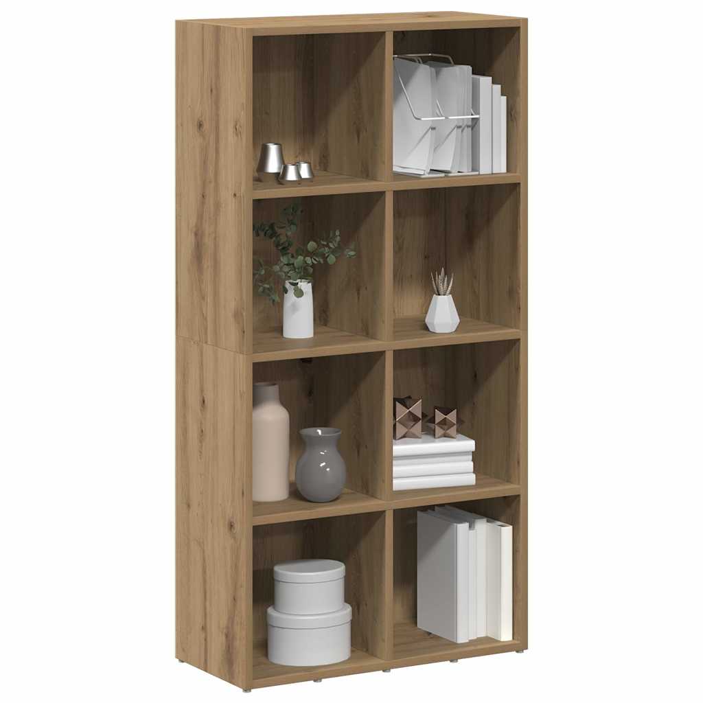 bogskab 66x30x130 cm konstrueret træ kunsteg