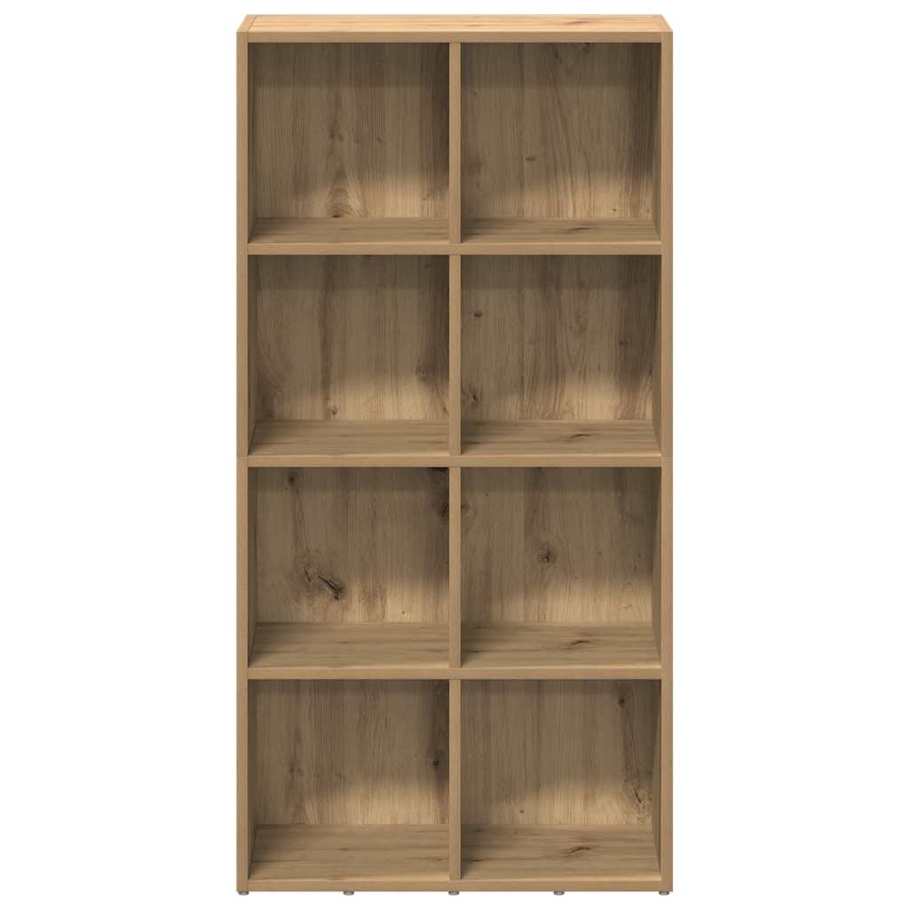 bogskab 66x30x130 cm konstrueret træ kunsteg