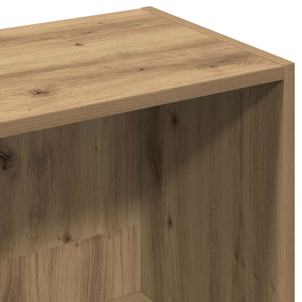 bogskab 66x30x130 cm konstrueret træ kunsteg