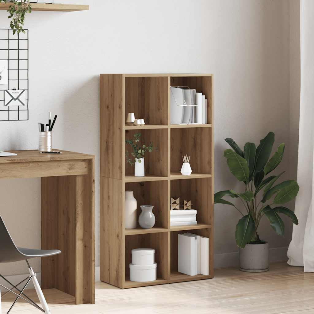 bogskab 66x30x130 cm konstrueret træ kunsteg