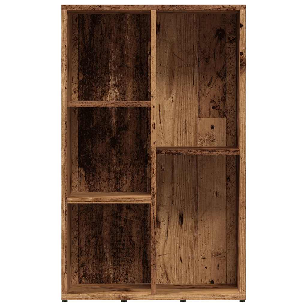 bogskab 50x25x80 cm konstrueret træ antikt træ