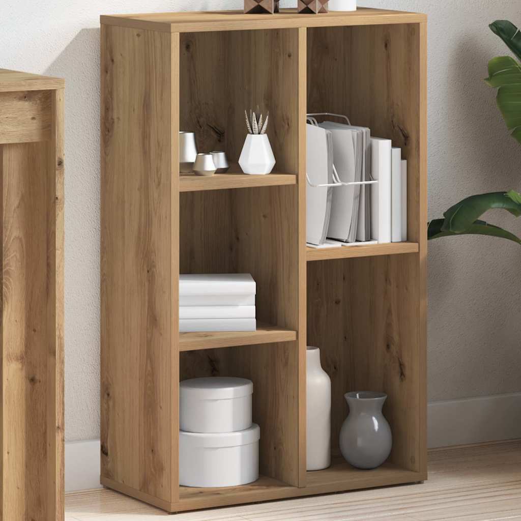 bogskab 50x25x80 cm konstrueret træ kunsteg