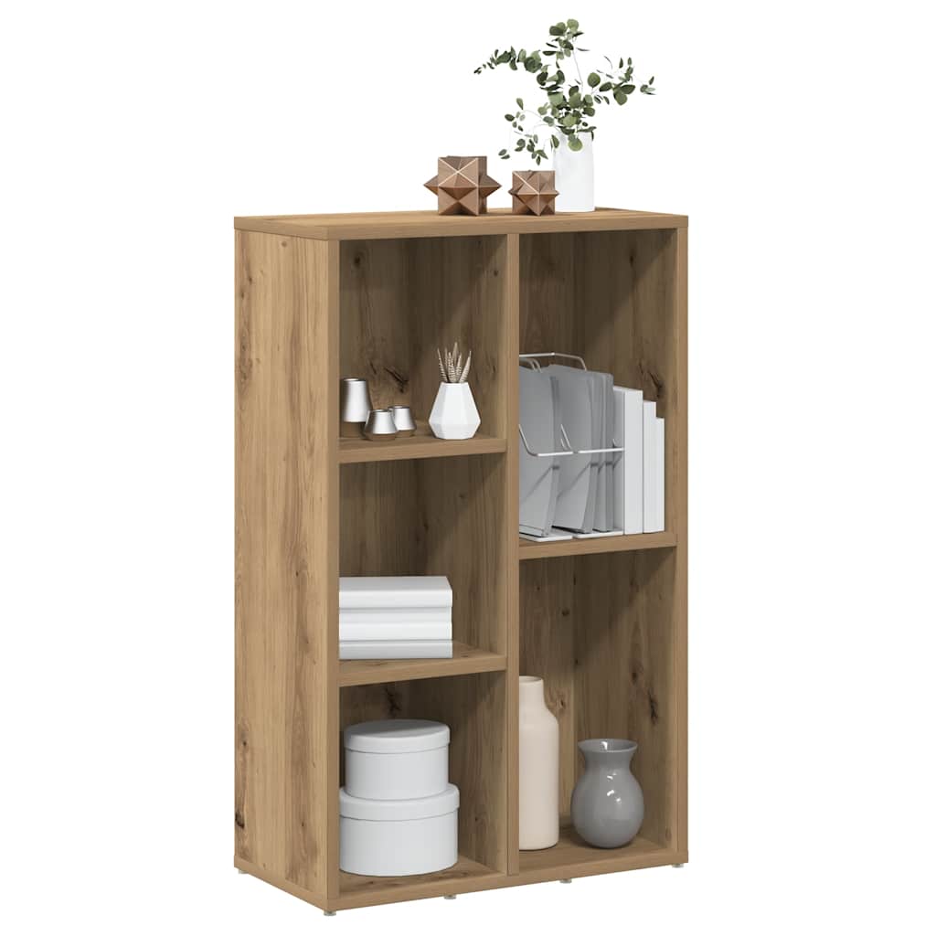 bogskab 50x25x80 cm konstrueret træ kunsteg