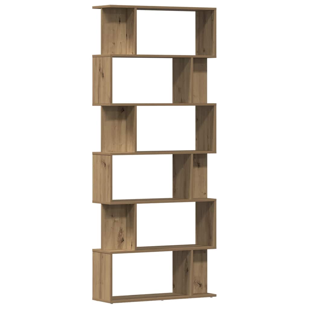 bogskab 80x24x192 cm konstrueret træ kunsteg