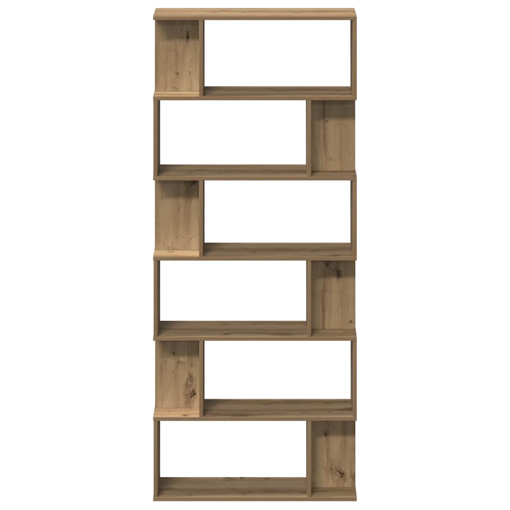 bogskab 80x24x192 cm konstrueret træ kunsteg
