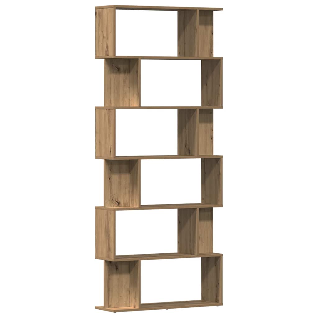 bogskab 80x24x192 cm konstrueret træ kunsteg